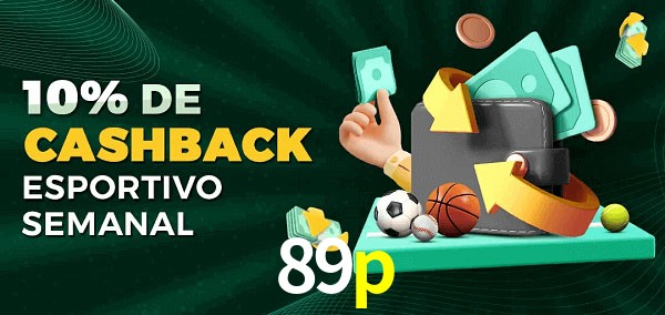 10% de bônus de cashback na 89p